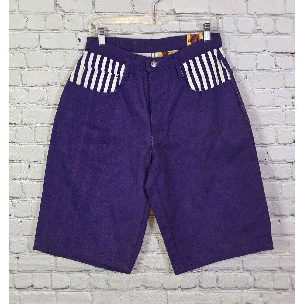 Vintage C’est Toi Unisex Small Multicolored Striped Steet Smarts Shorts